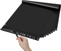 Poly Mailers 14.5x19 50Pcs Black Large Shipping Bags for Clothes