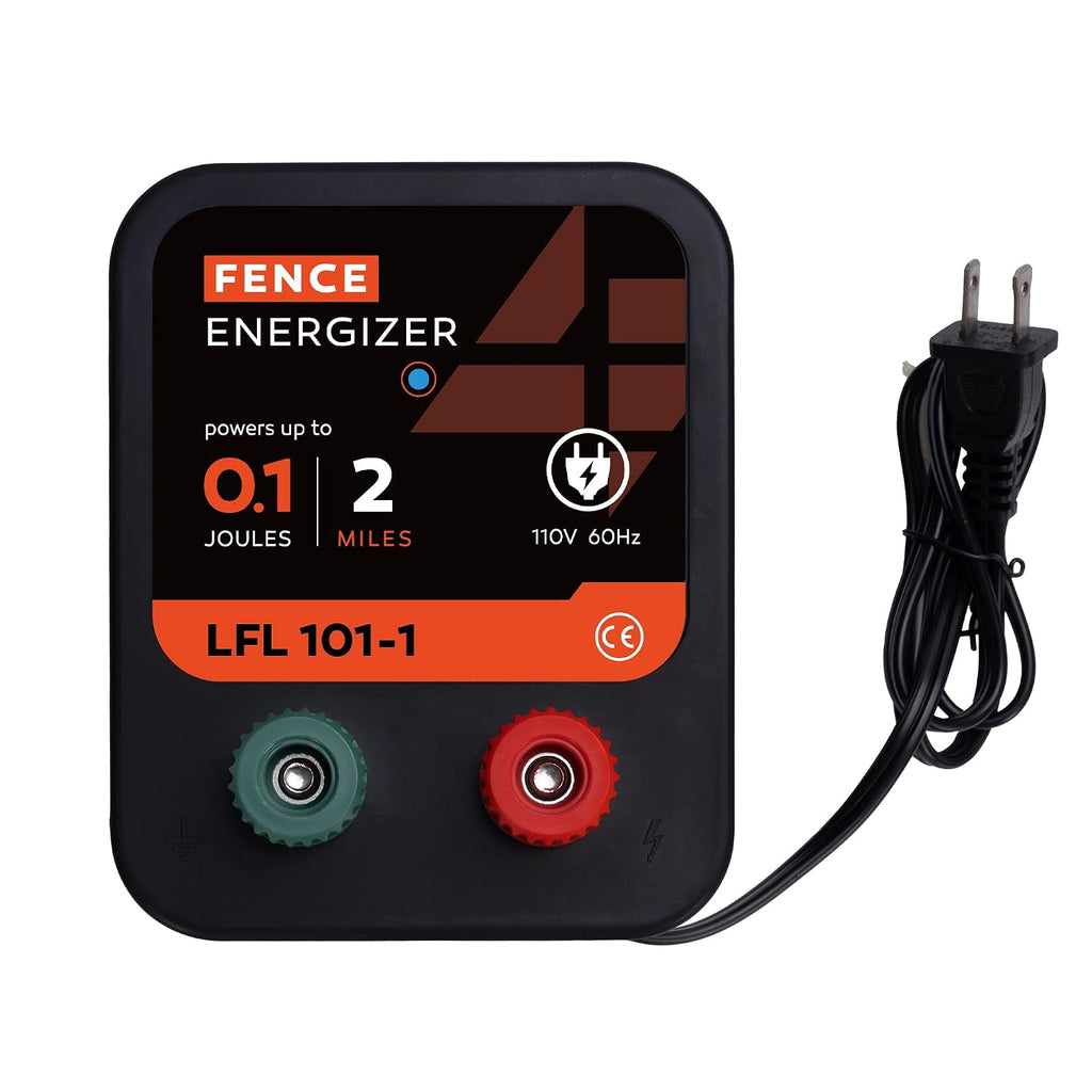 Electric Fence Charger, Electric Fence Energizer 0.1 Joule Ac Powered