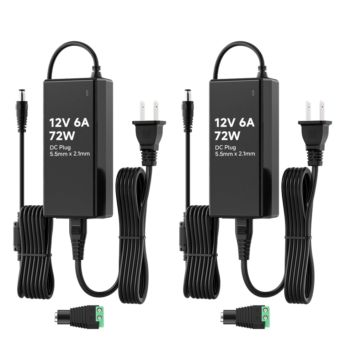 BTF-LIGHTING DC12V 6A 72W LED Driver 2 Pack, Class 2 Transformer