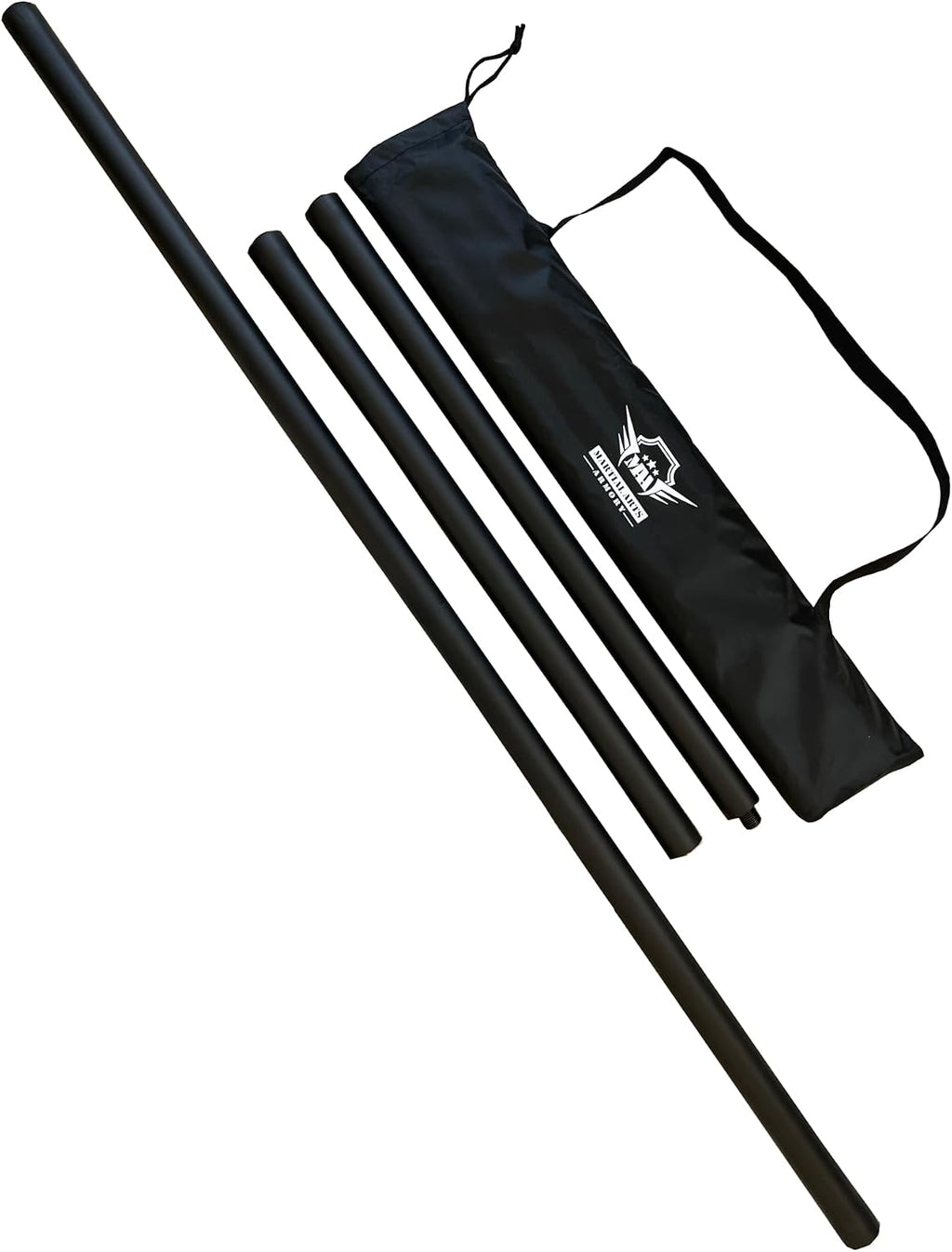 4 Foot Collapsible Bo Staff, Foam-Padded Training Weapon for Safe Practice with Carry Bag and Shoulder Strap