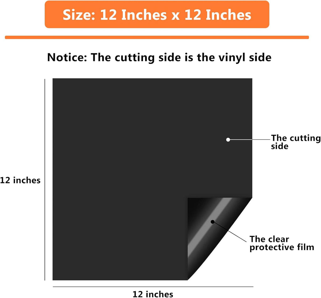 Matte Assorted Permanent Vinyl, 14 Pack, 12"x12", for Decals | Waterproof, Easy to Weed, Compatible with Cricut