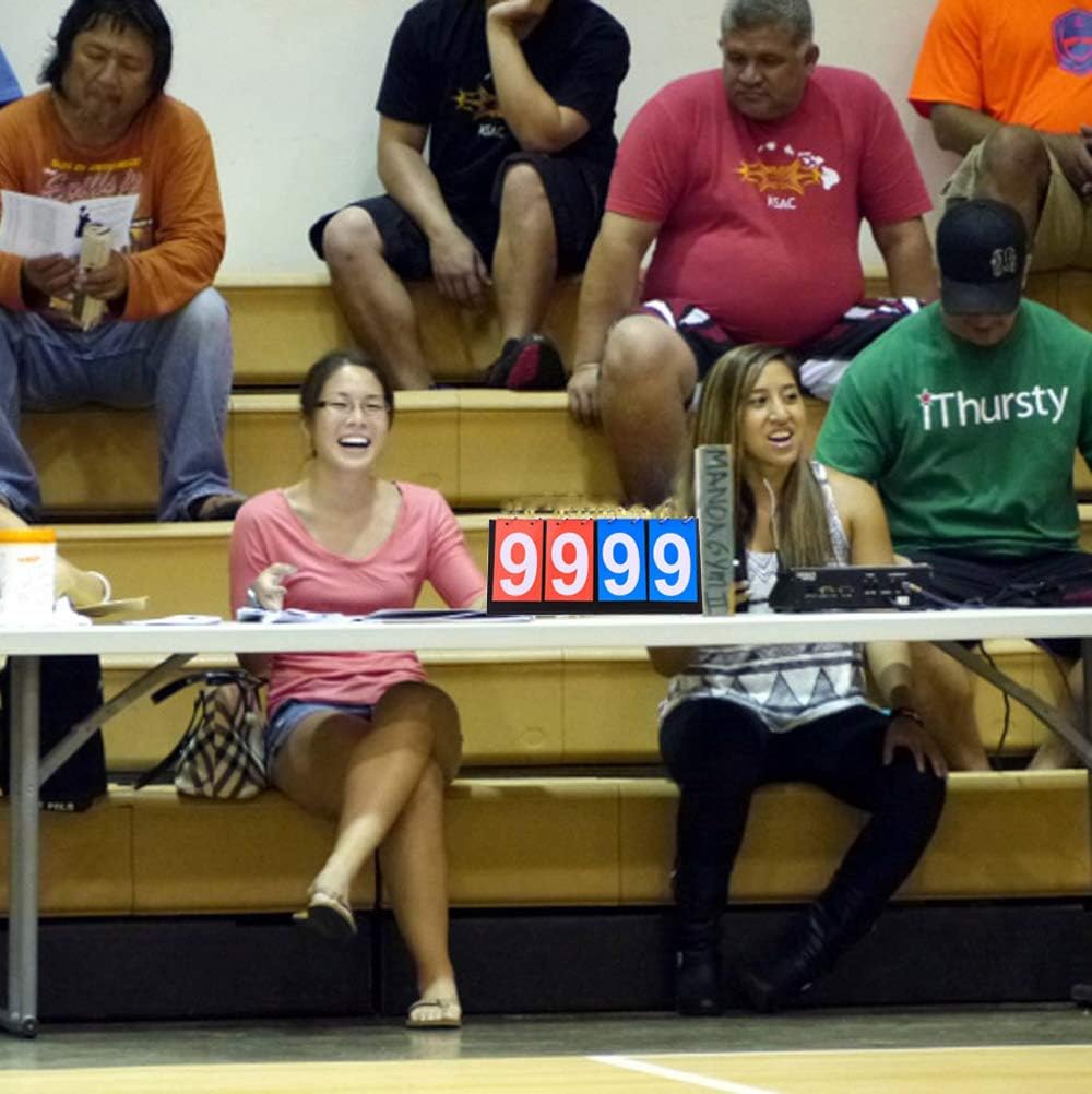 Portable Table Top Scoreboard Flipper, Multi Sports Score Flip Scoreboard