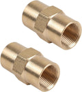 2 Pack Brass Argon Hose Coupling, 5/8 Brass Inert Gas Hose Coupler