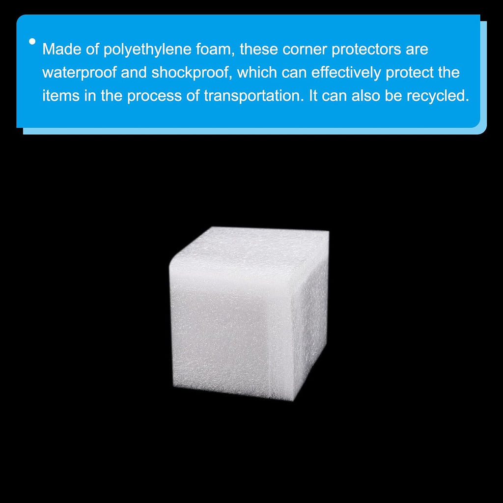 Foam Corner Protector 3.1x3.1x3.1 Inch Polyethylene Edges Guard for Moving Packing Pack of 30