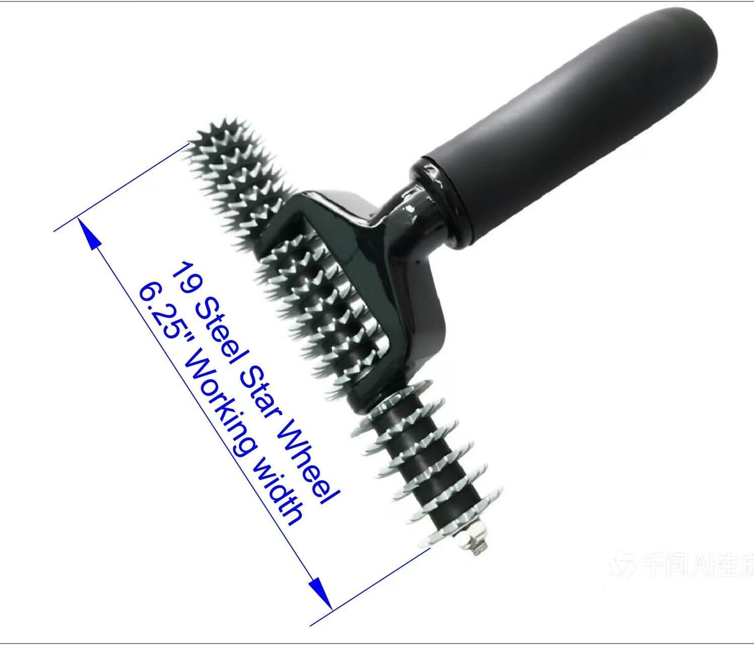 Carpet Seam Roller 6.25 Inch Wide, 19 Star Wheel Teeth - ZY494