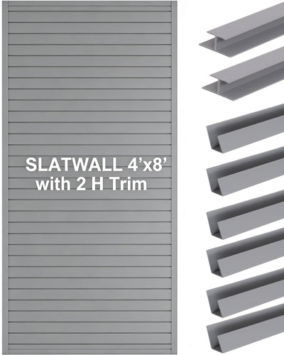 Slat Wall Paneling Garage Slat Wall Storage Systems Slatwall Panels Power Tool Organizer Wall Mount, PVC Garage