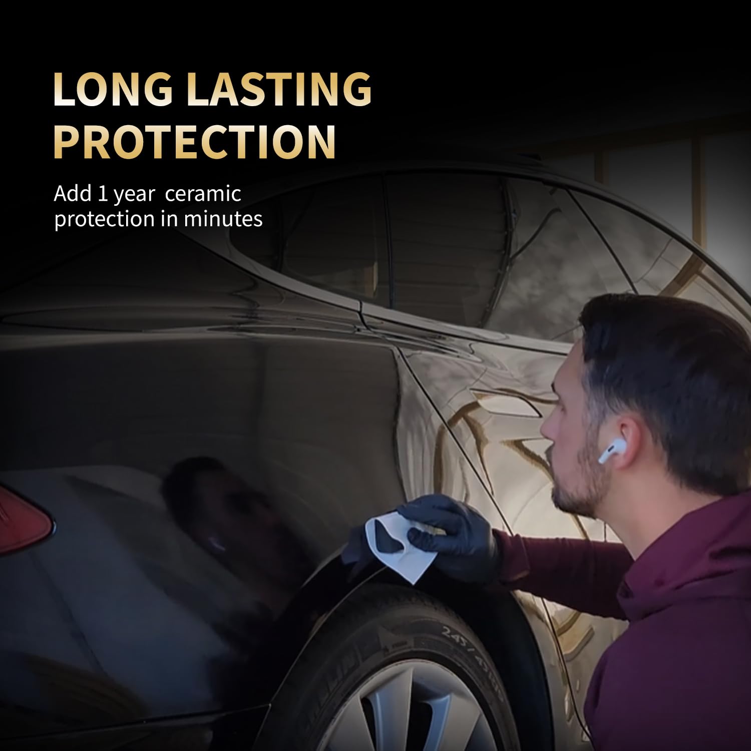 9H Ceramic Coating, Nano Ceramic Coating for Cars, High Gloss & Hydrophobic Paint Sealant Protection, 30ML