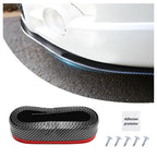 8.2Ft Carbon Fibre Front Lip As Front Bumper Protector,Upgraded Widen Rubber Front Lip Splitter for Side