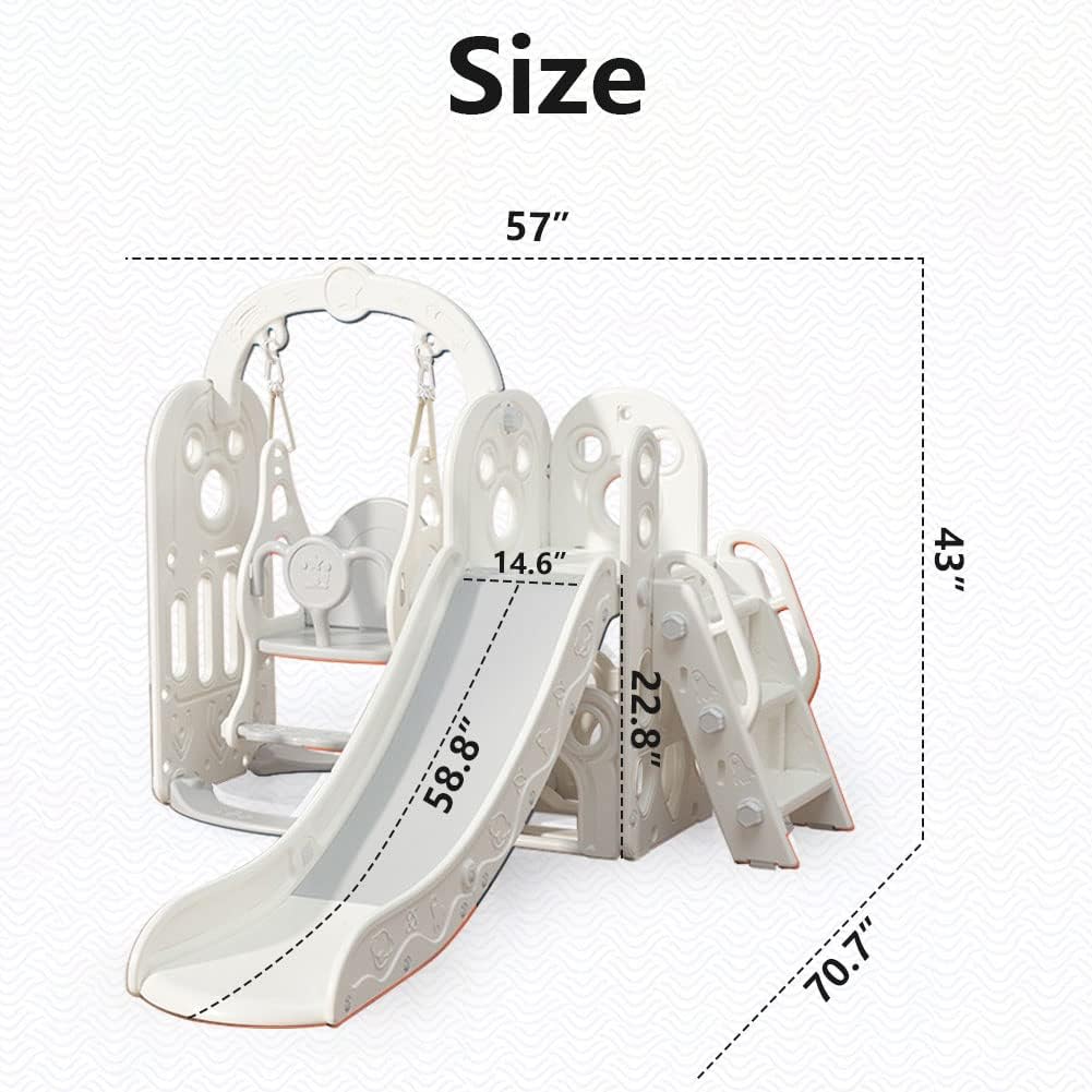 Children's Slide Suitable for Children Age 1-12 Years Old to Play and Climb on The Slide