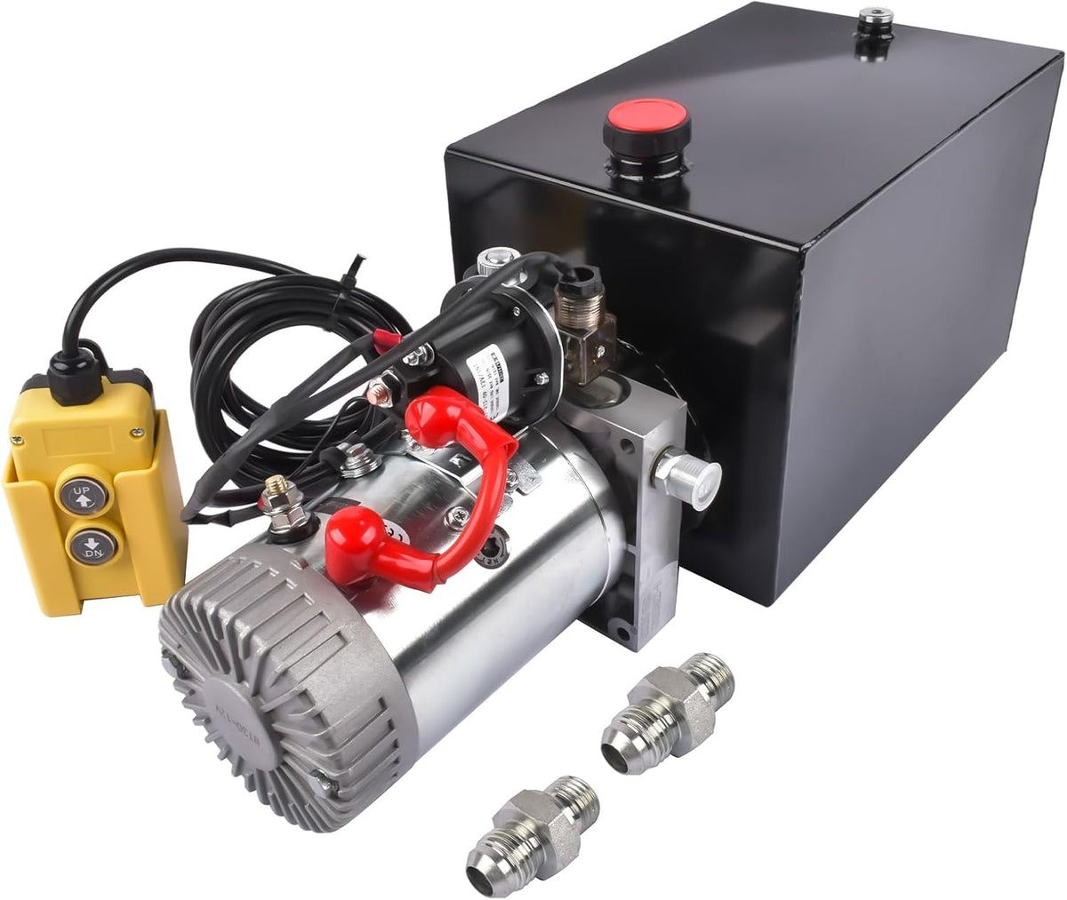 12 Quart Single Acting Hydraulic Power Unit 12V, 3200PSI
