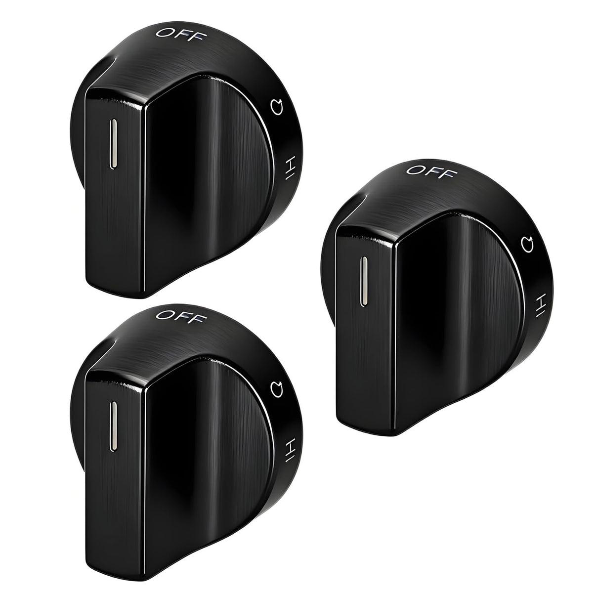 Installation Metal Stove Knob for WFG550S0LB4, 3pcs