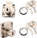 2 Packs Furniture Lock, Zinc Alloy Security Cabinet Locker Desk Cylinder Lock for Door Cabinet Mailbox Drawer