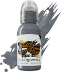 World Famous GreyTattoo Ink, Vegan and Professional Ink, Made in USA, Battleship Grey, 1 oz