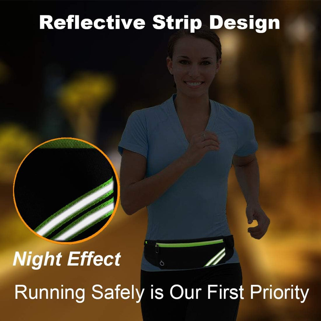 Slim Running Belt Fanny Pack Phone Holder Money Belt Women and Men | Waist Pack Bag for Hiking Cycling Workout