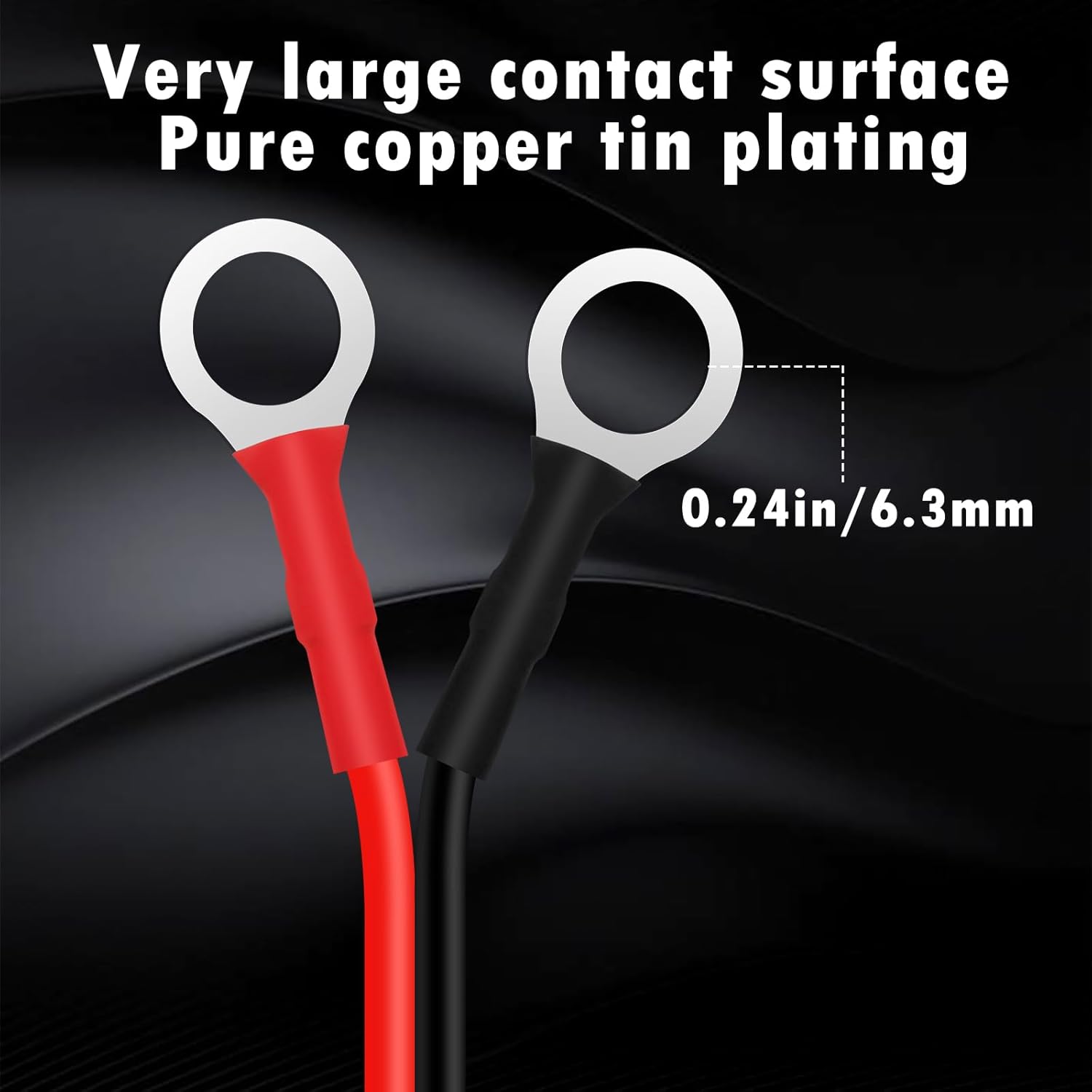 6FT/1.83m 14AWG Ring Terminal To SAE Harness Quick Connect/Disconnect Assembly, 20A Fuse
