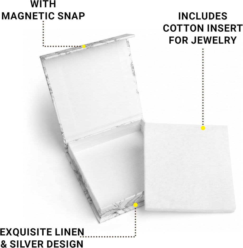Luxury Small Gift Boxes with Magnetic Lids, 4" x 4" x 1" (5 Pack)