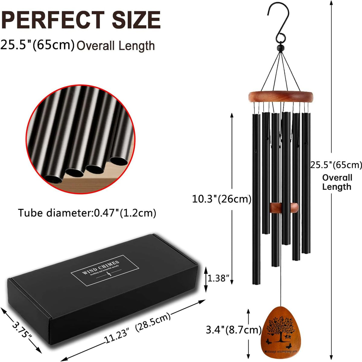Dog Memorial Wind Chimes Loss of Pet,Pet Memorial Gifts for Dog Cat