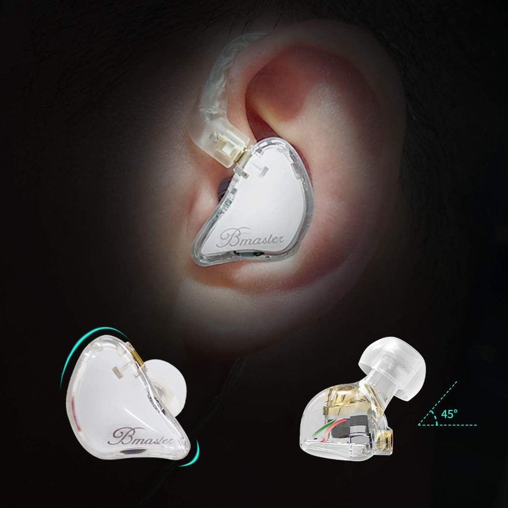 Bmaster Triple Drivers in Ear Monitor Headphone with Two Detachable Cables Fit in Ear Suitable for Audio Engineer