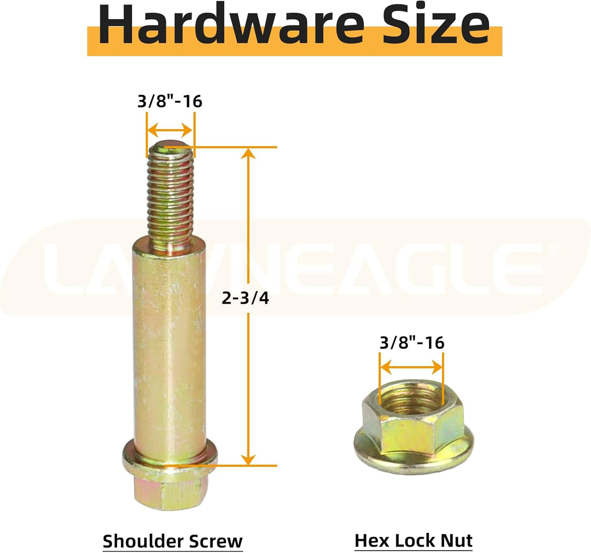 2 Pack GX10168 Deck Wheels with Bolts for John Deere L110 Mowers