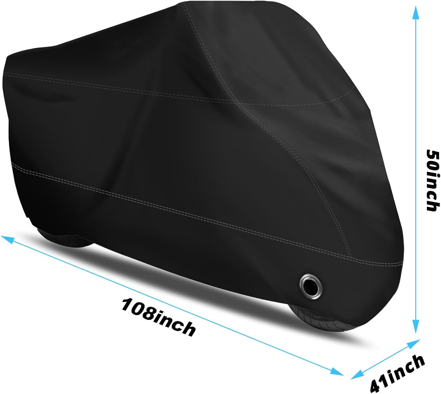 Motorcycle Cover All Season Waterproof Sun-Proof Outdoor | Fits up to 108'' Motorcycle Covers, Fits for Harley