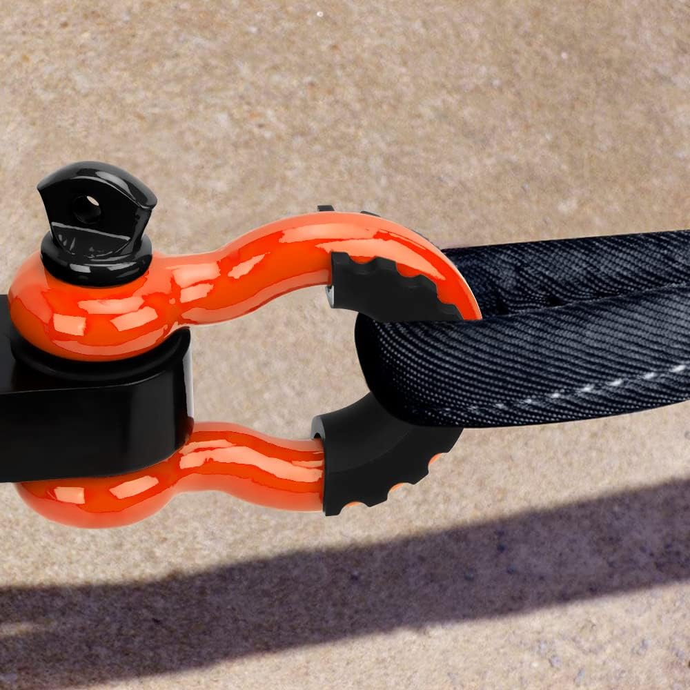 Shackles 3/4" (2 Pack) D Ring Shackle Rugged Off Road Shackles 28.5 Ton (57,000 lbs) Maximum Break Strength with