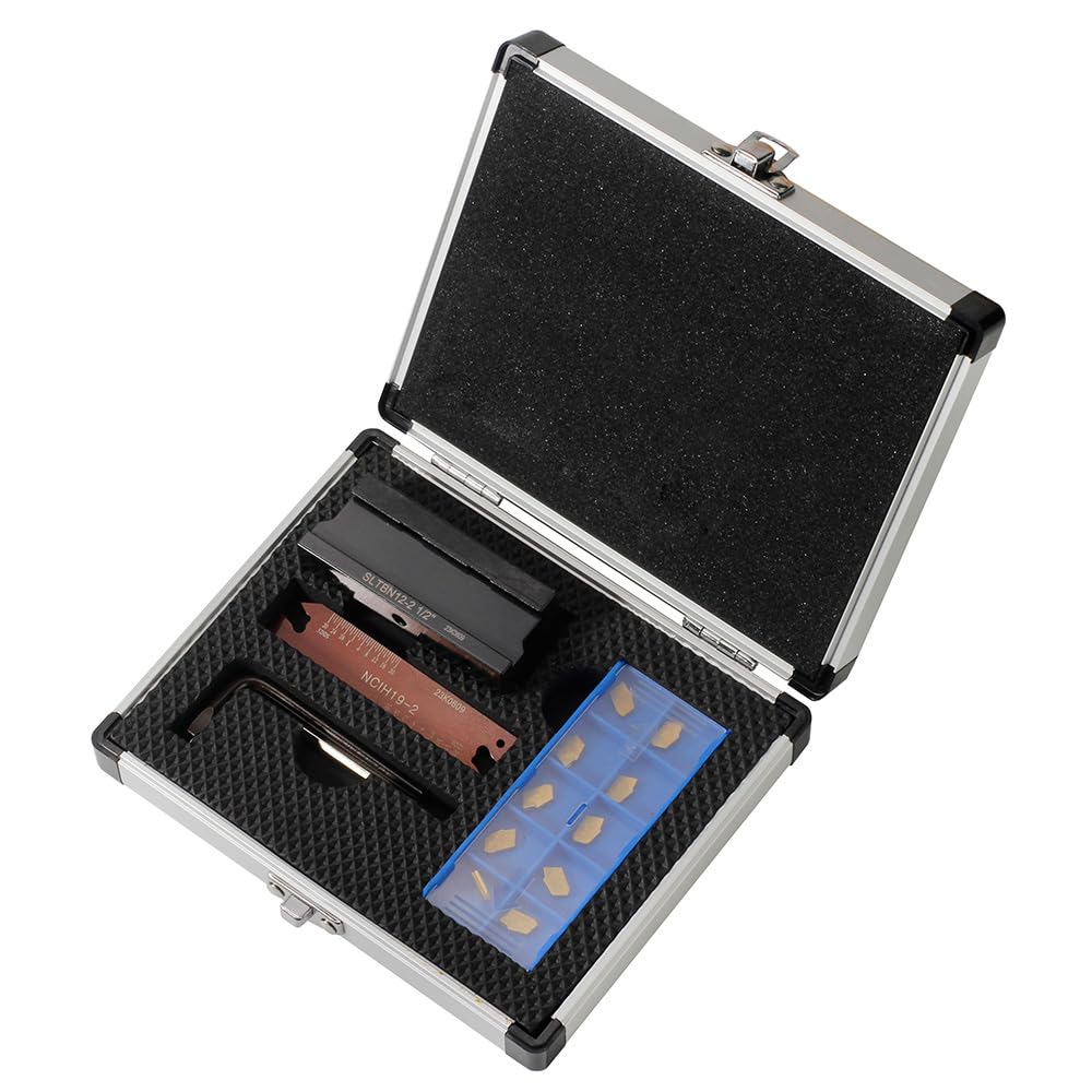 OSCARBIDE 1/2" Self-Lock Block SLTBN12-2 with Blade & 10 Carbide Inserts