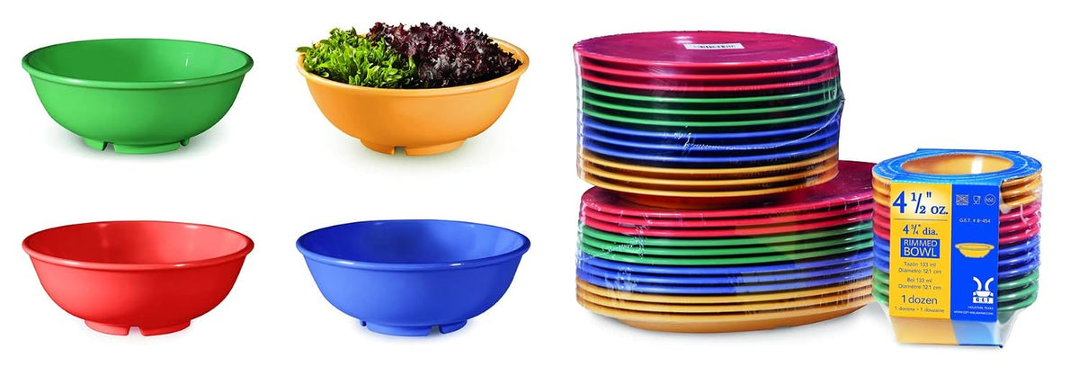 24 oz Melamine Bowl Colors (Set of 4)