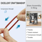 4 Pack Brew Group O-Rings for Saeco Gaggia Philips Espresso Machines