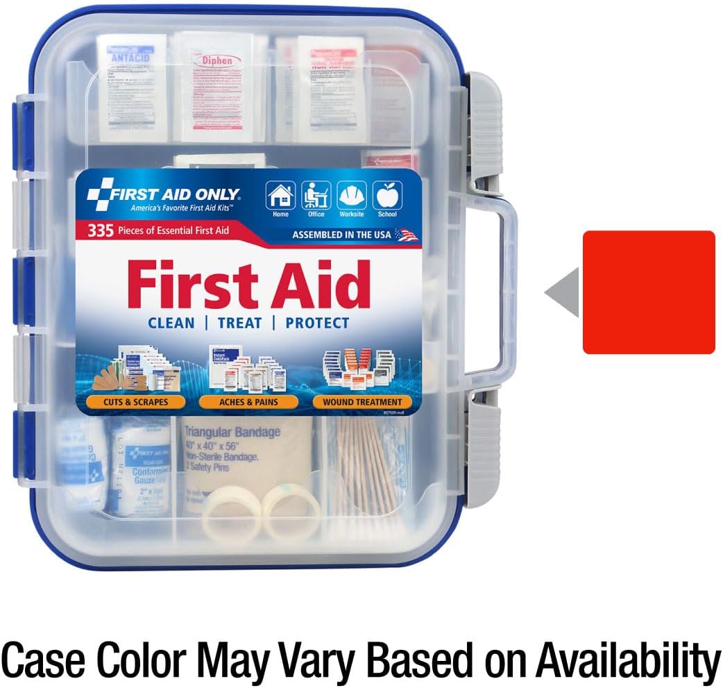 91247 OSHA-Compliant First Aid Kit, All-Purpose 100-Person Emergency First Aid Kit for Business, Worksite, Home, and