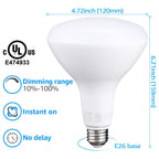 16-Pack BR40 LED Light Bulbs Indoor Flood Light Bulbs 5000K