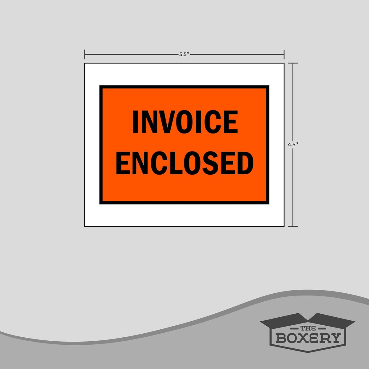 4 ½ x 5 ½” Clear Adhesive Backloading (Full Face) Invoice Enclosed Envelopes, Label Envelopes/Pouches/Shipping Label