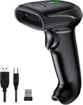 2D Wireless Barcode Scanner,Symcode Datamatrix PDF417 QR Code Handheld Reader for Screen and Printed Bar Code Scan