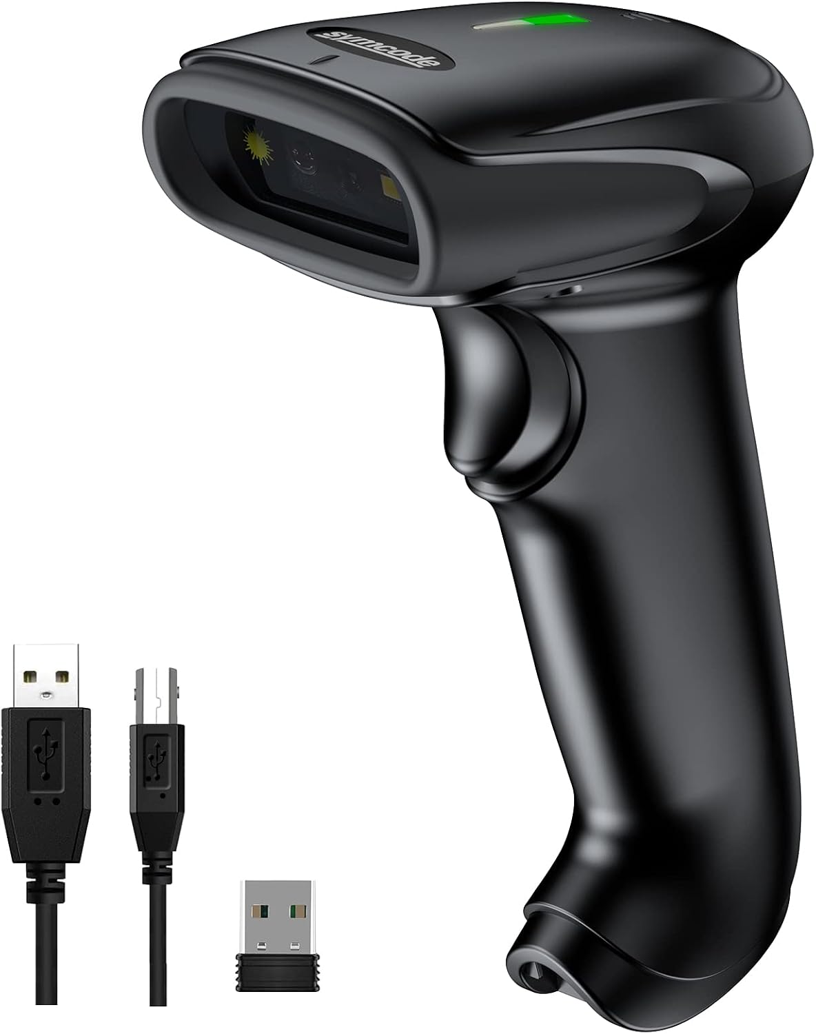 2D Wireless Barcode Scanner,Symcode Datamatrix PDF417 QR Code Handheld Reader for Screen and Printed Bar Code Scan
