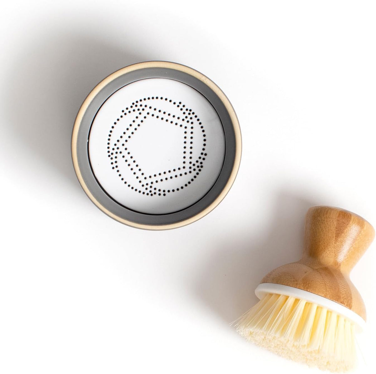 Bubbly Palm Brush, Dish Scrub Brush for Nonstick, White