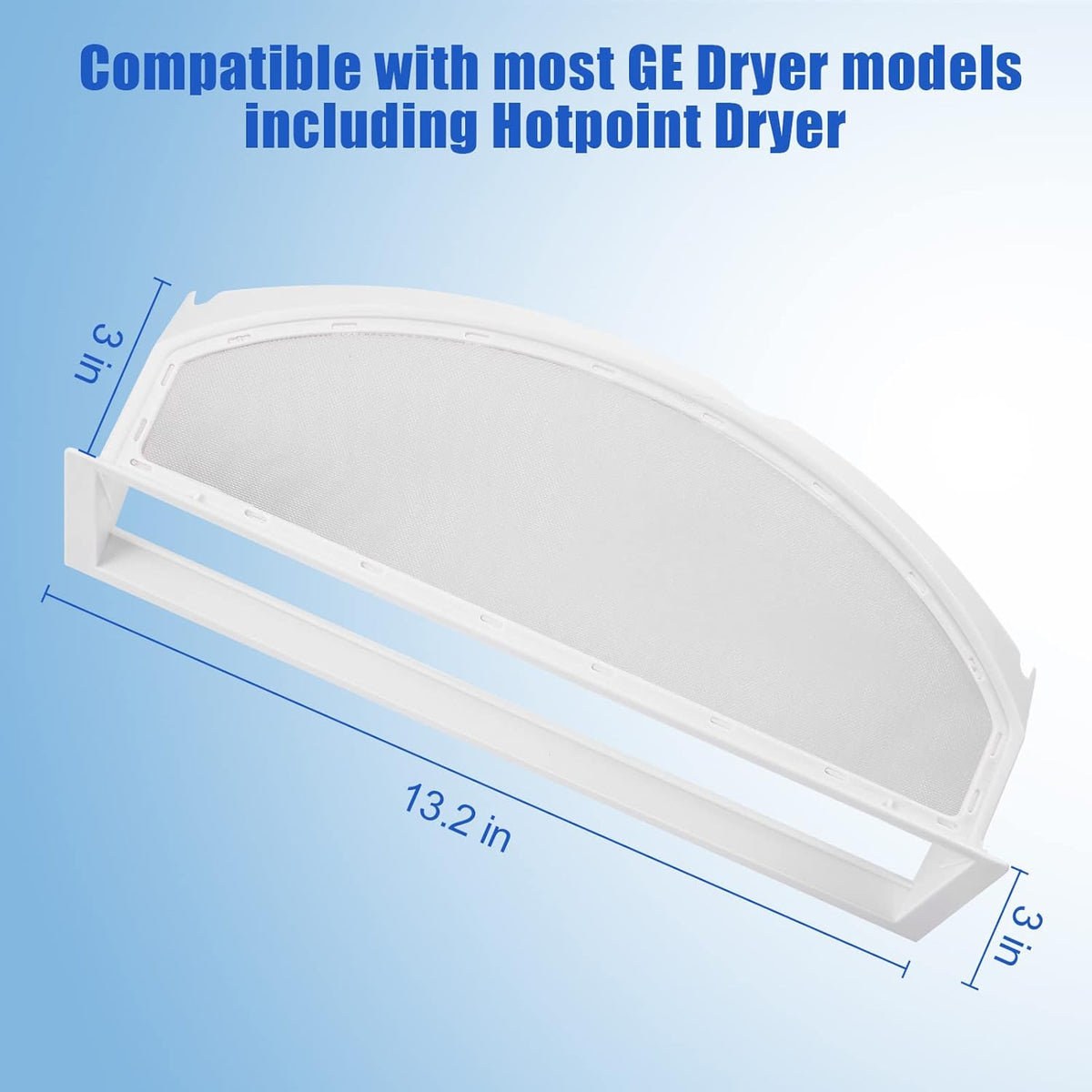 WE18X25100 Dryer Lint Screen Filter Replacement Part for GE/Hotpoint Dryer
