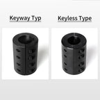 Sinoblu Two-Piece Split Rigid Shaft Coupling, D35L50, 15mm Bore