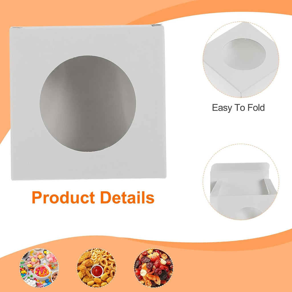 32Pcs Soap Packaging Boxes 3x3x1.2 Inch Kraft Soap Box Mini Soap Present Treat Gift Box for Bakery Candy Packaging