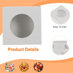 32Pcs Soap Packaging Boxes 3x3x1.2 Inch Kraft Soap Box Mini Soap Present Treat Gift Box for Bakery Candy Packaging