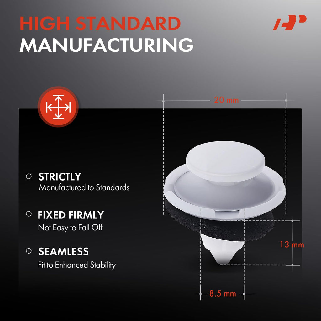 A-Premium 50PCS Rocker Moulding Retainer Clips Compatible with Honda