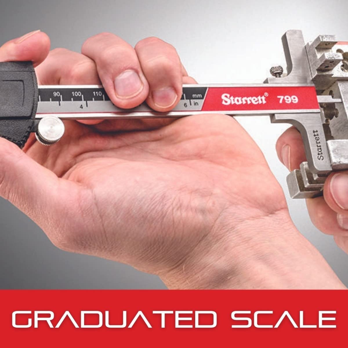 Starrett Stainless Steel Electronic Slide Caliper, 0-8" Range, .0005" Res