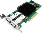 10Gtek 10Gb NIC Network Card, Dual SFP+ Port, with Intel 82599ES Controller, Compare to Intel X520-DA2, Refurbished