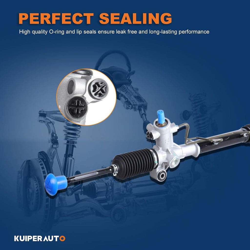 KUIPERAUTO Complete Power Steering Rack and Pinion Assembly Compatible for 2001-2003 Toyota Rav4 Replacement 44200-42120 4550349055 26-2612