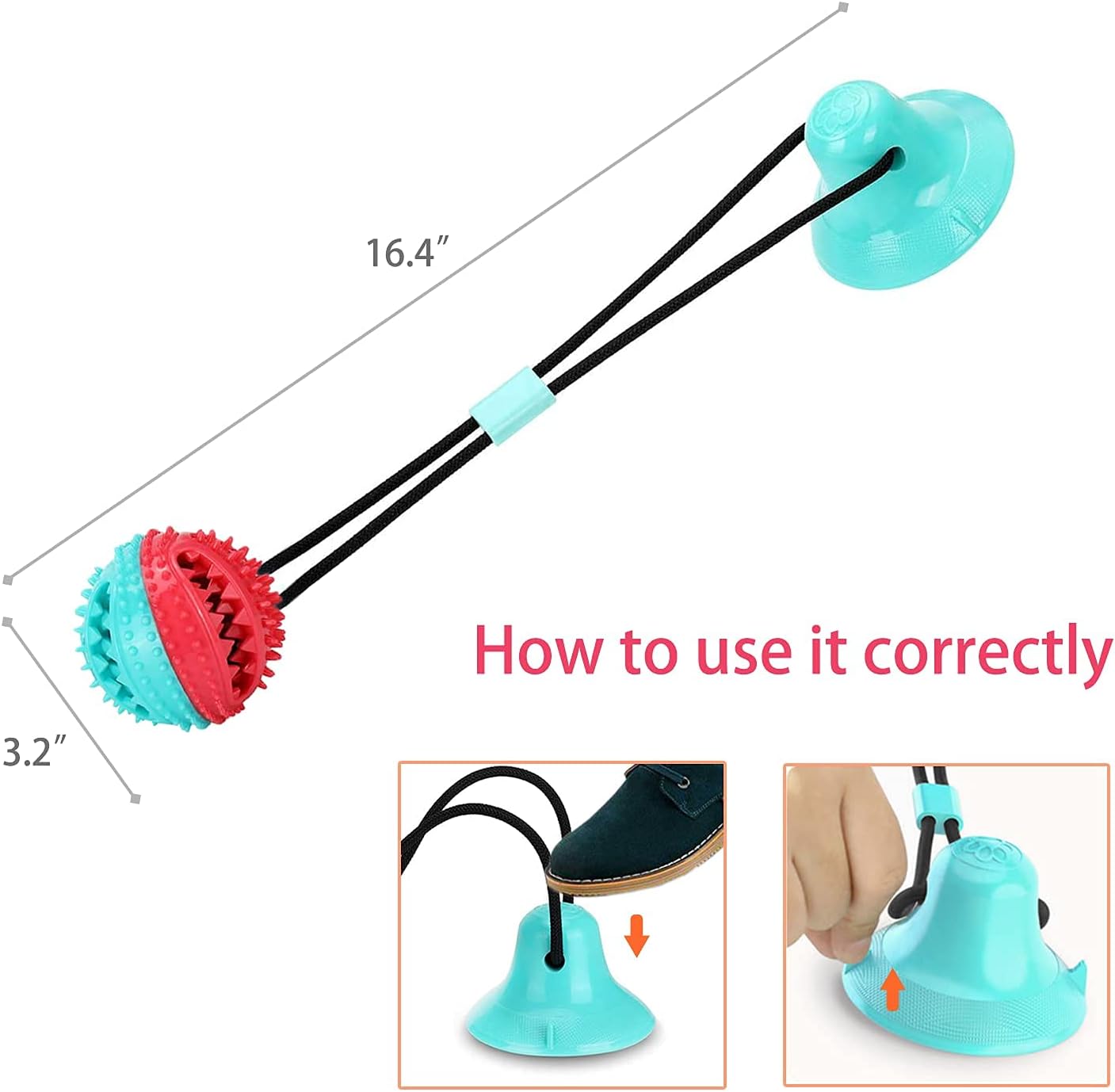 Dog Toys Chew Toys for Aggressive chewers, Puppy Training Treats Teething Rope Toys for Boredom Dog Puzzle Treat Food