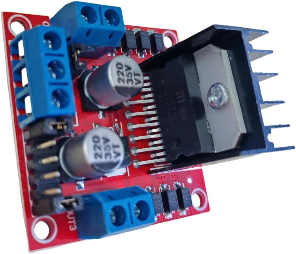 L298N Dual H-Bridge DC Motor Driver Module, Stepper Motor Controller Board