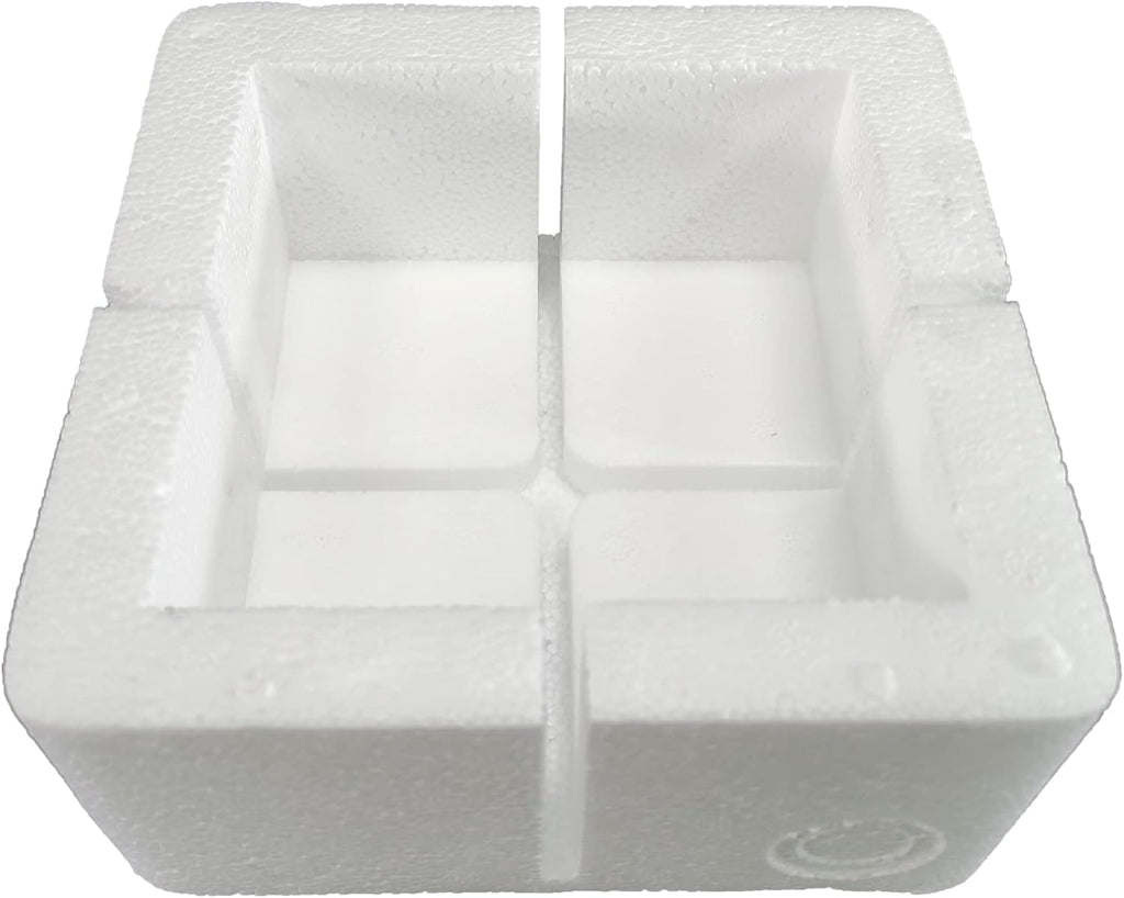 8PK Polystyrene Corner Protector for Packaging Shipping Boxes 3X3X3", 19 kg/cubic meter Density 15581-3 * 3 *