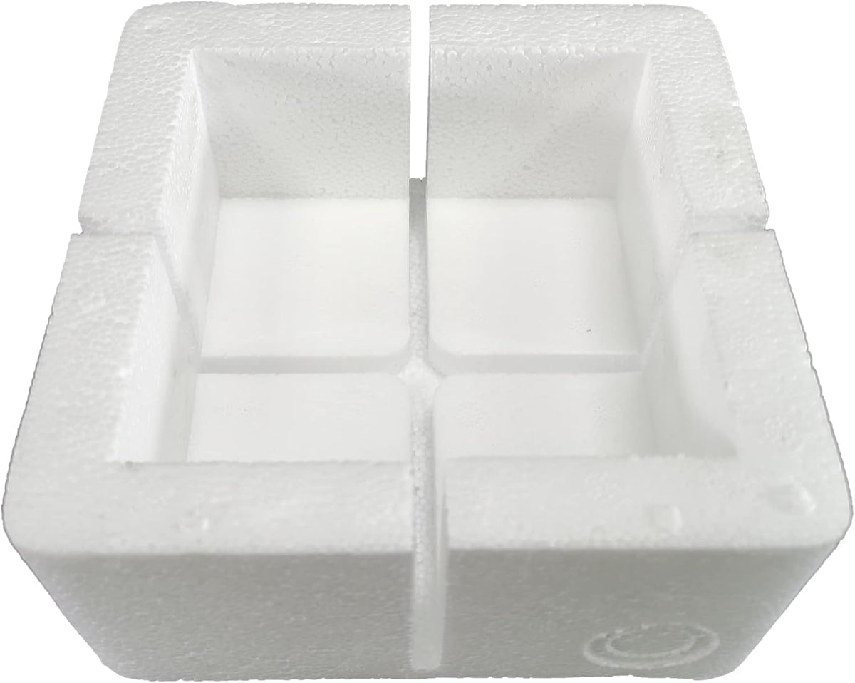 8PK Polystyrene Corner Protector for Packaging Shipping Boxes 3X3X3", 19 kg/cubic meter Density 15581-3 * 3 *