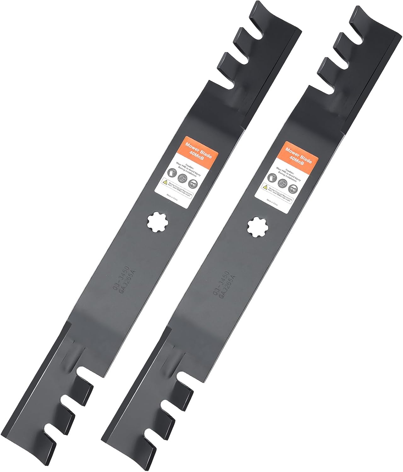 GY20850 Mulching Blades for John D-eere D130 S100 D105 D110 Mower | 7 Star,E100 LA105 D100 E130 E120 D125 E110 LA125
