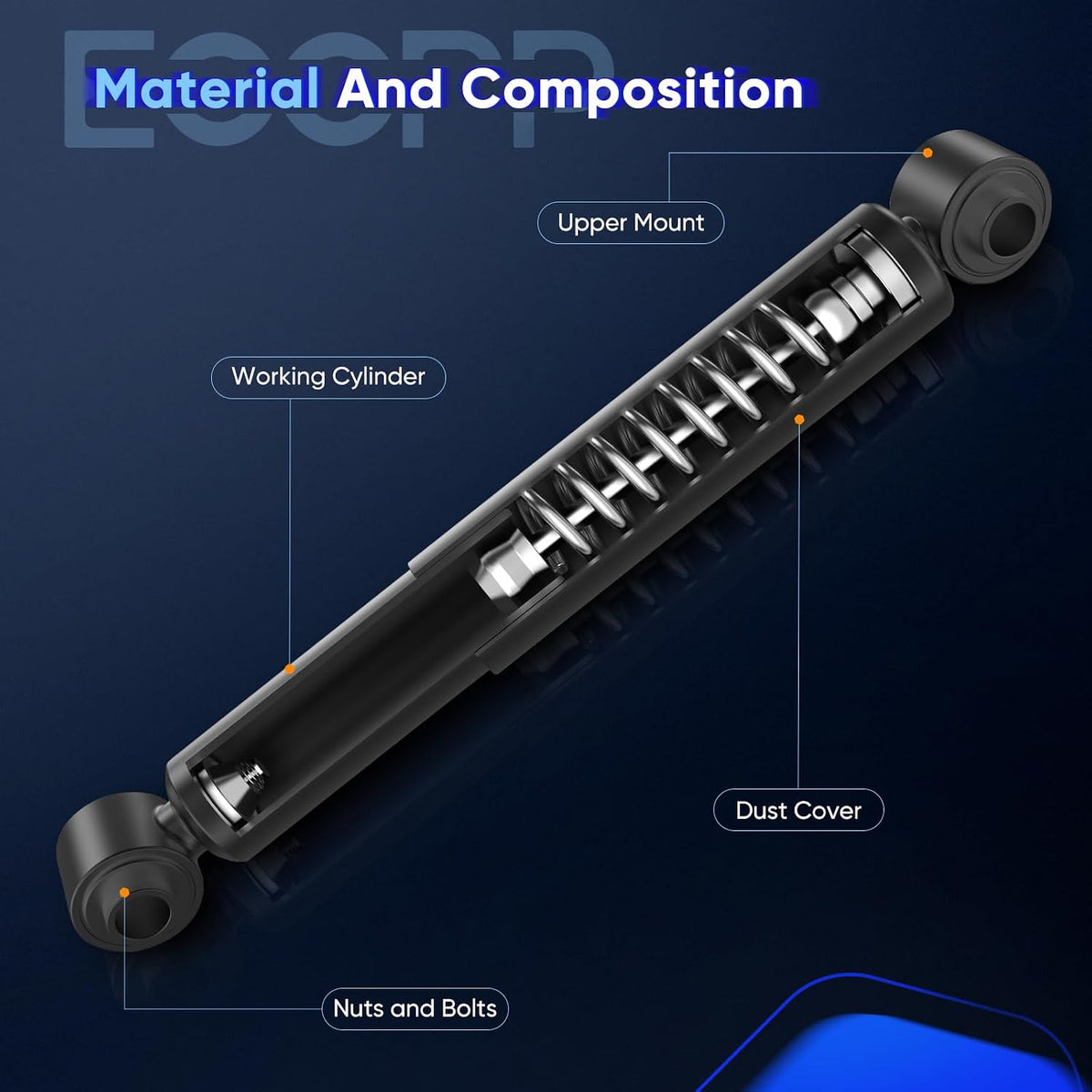 ECCPP shock Struts shock absorbers for Jeep Grand for Cherokee 1999-2004
