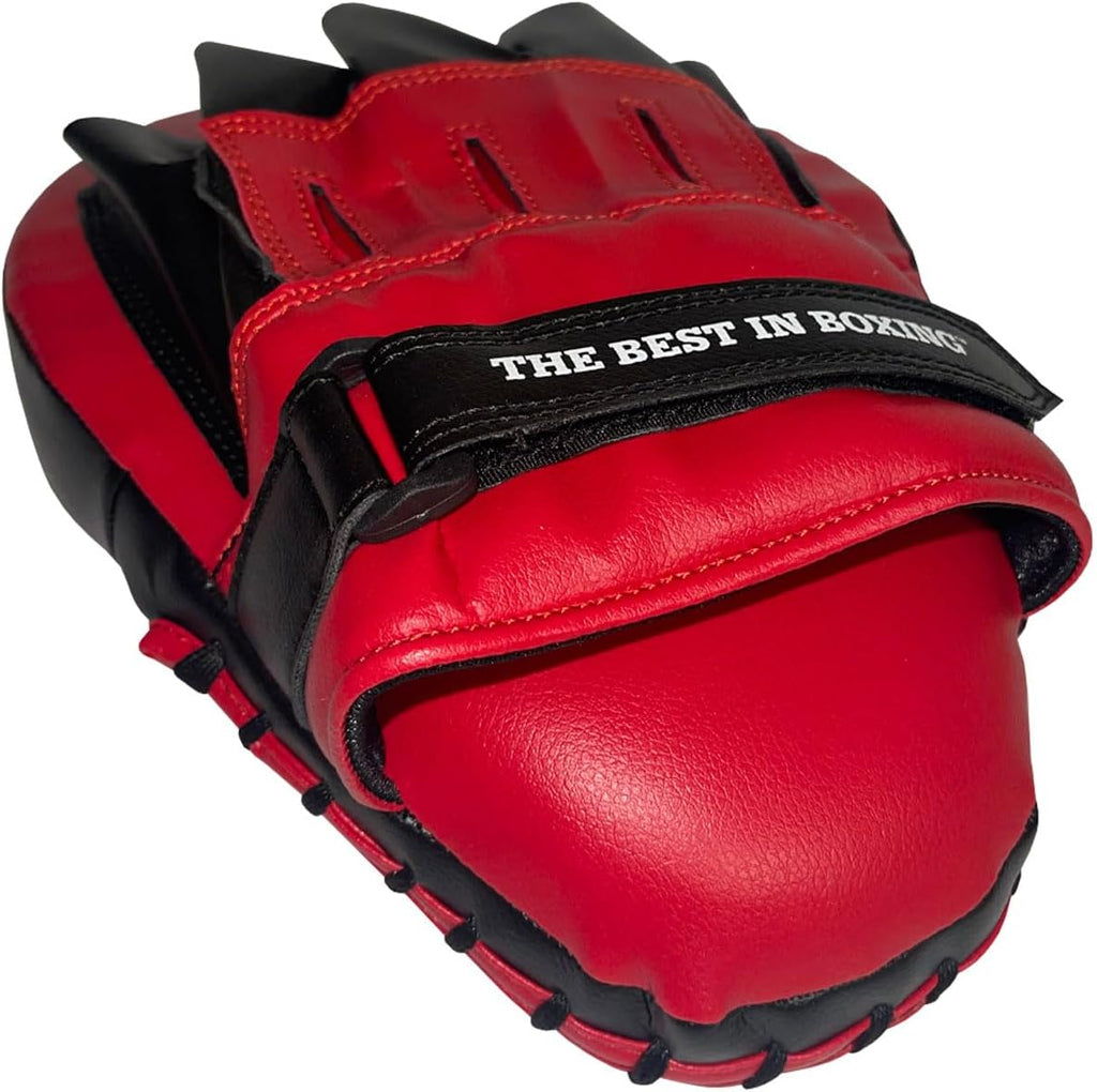 Curved Punch Mitts: Ergonomic Boxing Pads for Precision Training | Lightweight 10.5-inch synthetic leather coach