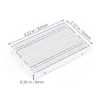 ELEGOO 6PCS 400 Point Breadboard Kit Solderless Breadboards for Arduino Project Small Bread Board Electronics for